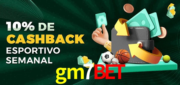 10% de bônus de cashback na gm7bet